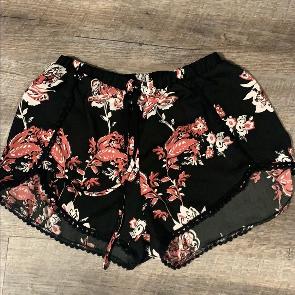 Small printed shorts. Lightly worn